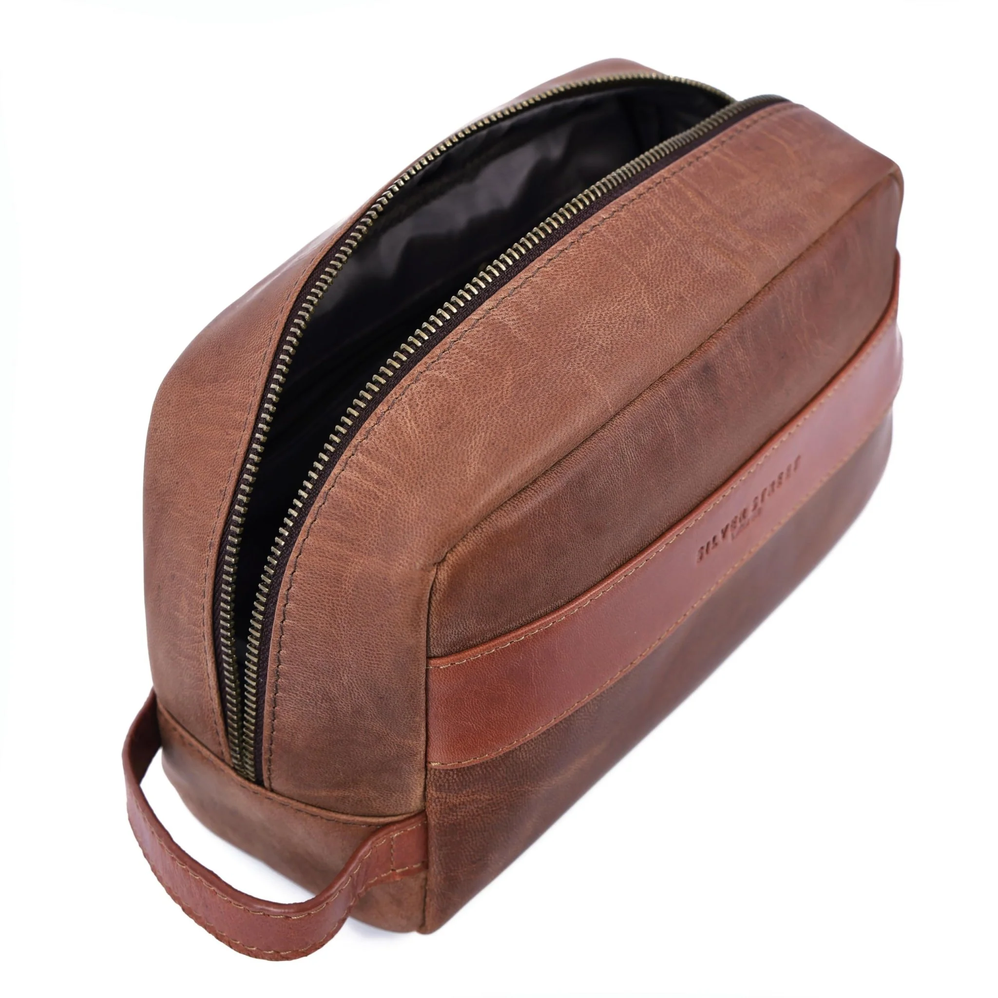 Walter Leather Washbag  - Tan - Image 7