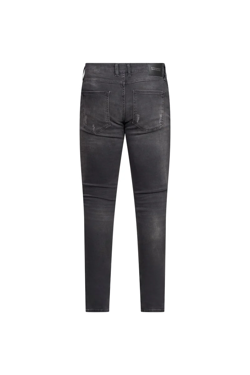 Washed Black Skinny Jeans - Image 2