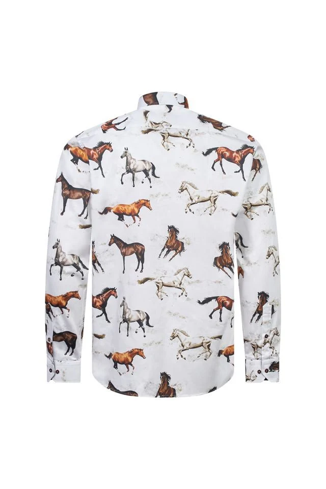 White Horse Print Shirt - Image 3