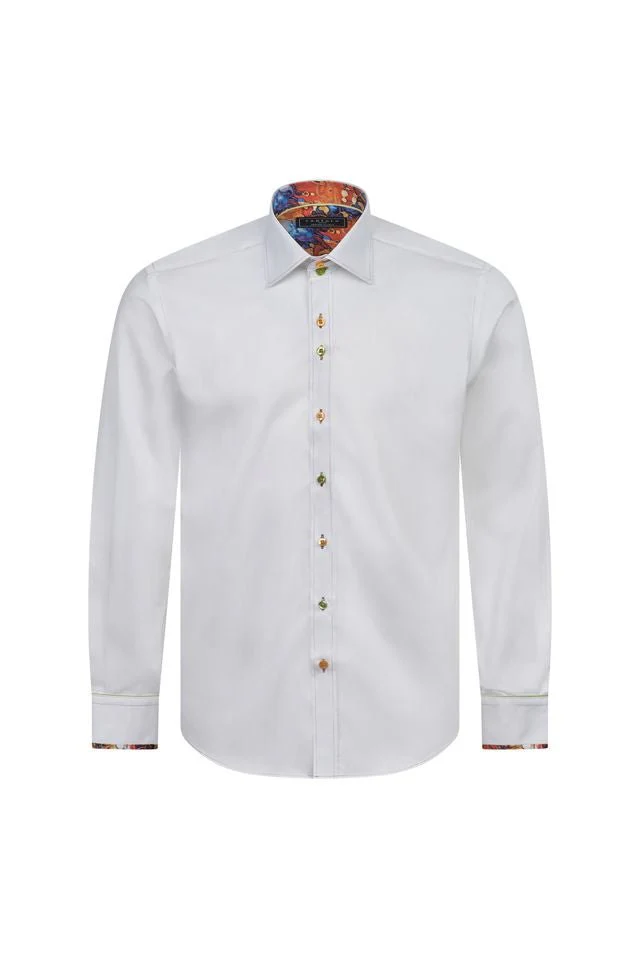 White Shirt with Paint Trim - Image 2